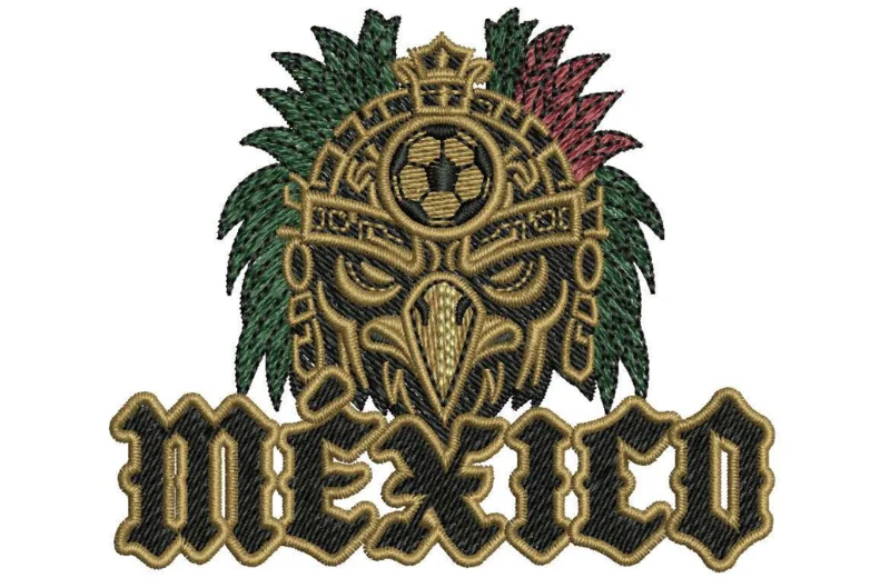 Detailed Mexico owl embroidery design digitized by Digitizing Buddy