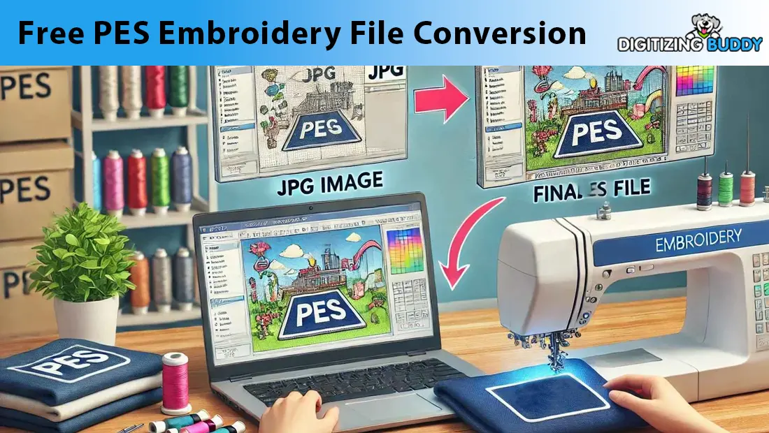 Free PES Embroidery File Conversion