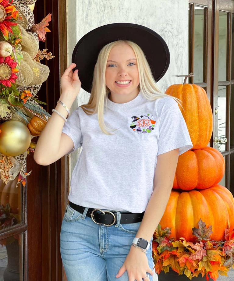 Halloween Embroidered t-shirt 