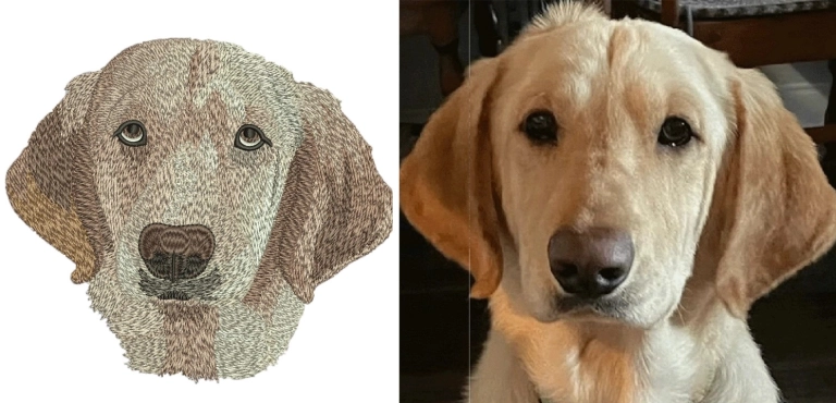 Dog Embroidery Digitizing by Digitizing Buddy