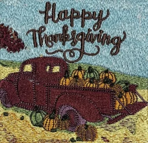 Thanksgiving Embroidery digitizing by Digitizing Buddy