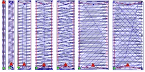 Types of underlay stitches 