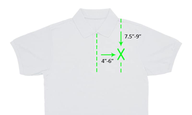 left chest logo embroidery digitizing 