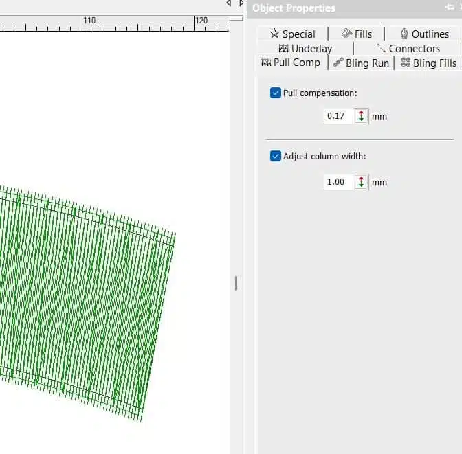 underlay push pull compensation in embroidery digitizing 