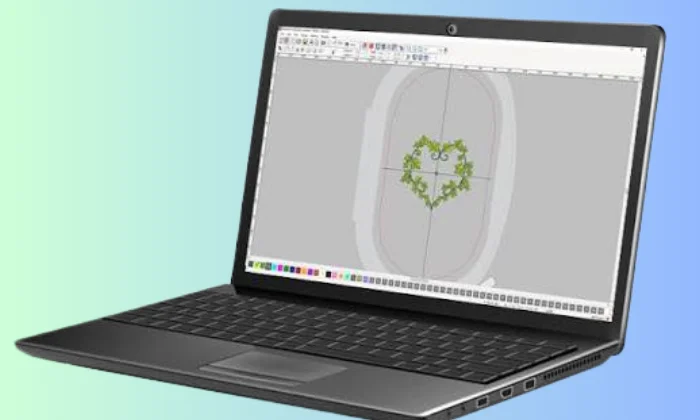 ARTlink software showing a floral embroidery design ready for editing. ARTlink software showing a floral embroidery design ready for editing.