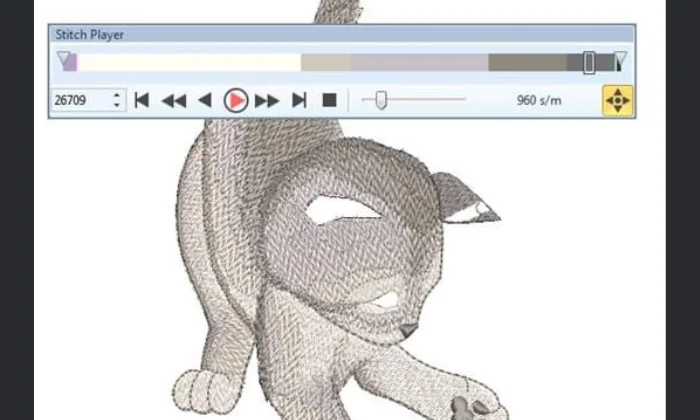 Using Stitch Player to review stitch order and design flow before export. Using Stitch Player to review stitch order and design flow before export.