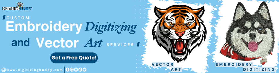 Quality embroidery digitizing and vector art conversion services in USA