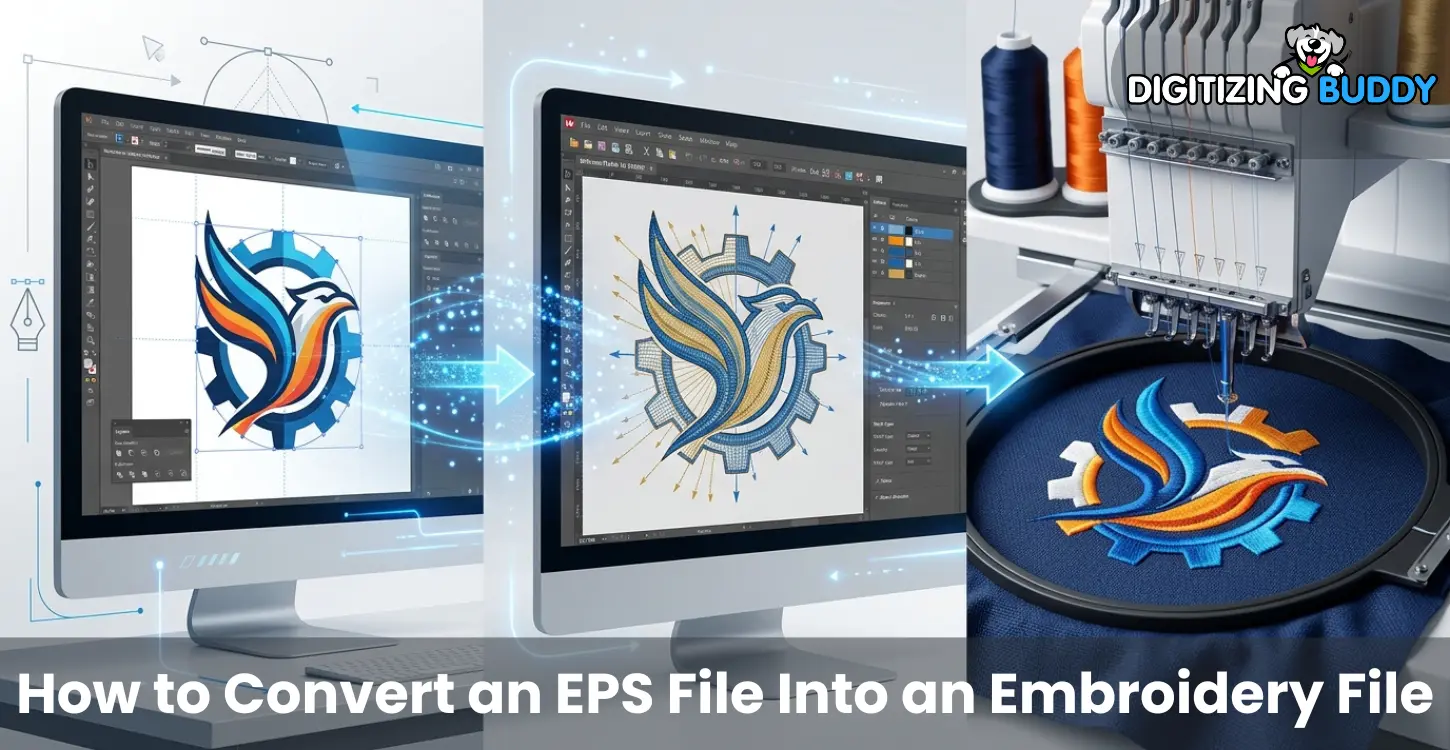 Convert EPS to Embroidery File