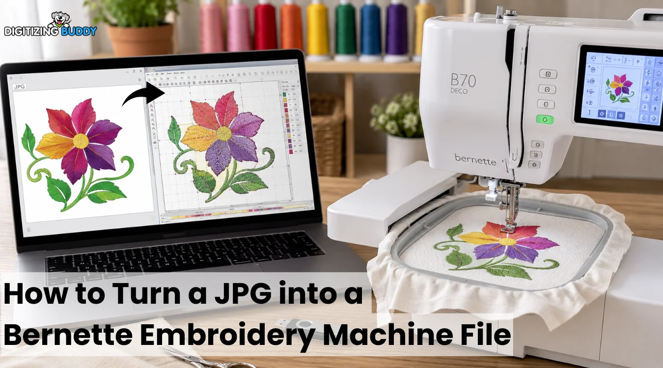 How to Turn a JPG into a Bernette Embroidery Machine File