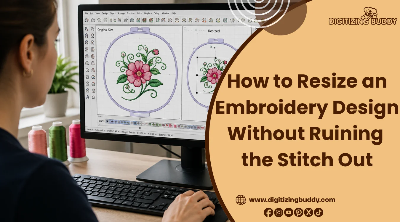 How to Resize an Embroidery Design Without Ruining the Stitch Out