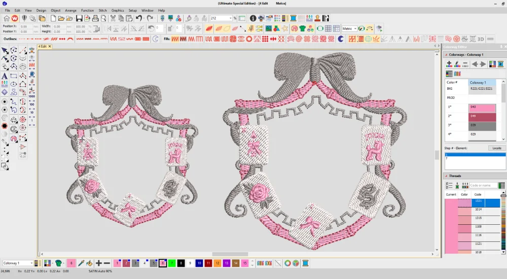 Resizing an embroidery design in Wilcom Embroidery Software Resizing an embroidery design in Wilcom Embroidery Software