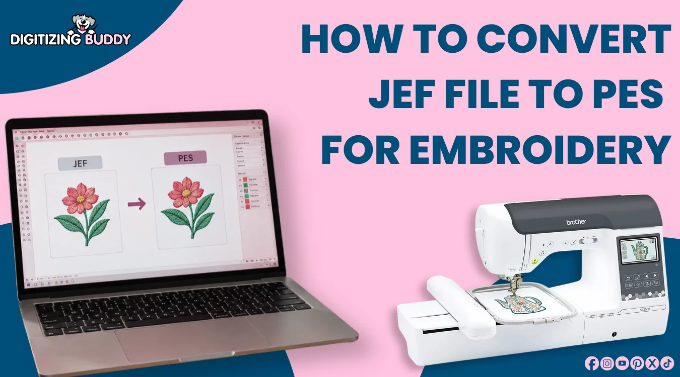 How to Convert JEF File to PES for Embroidery