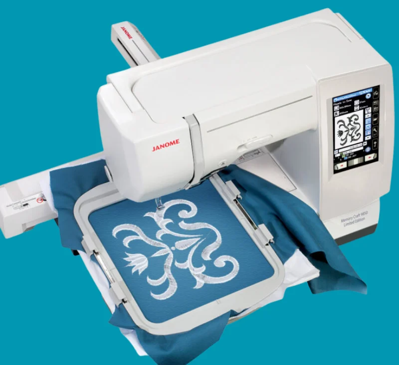 Janome embroidery machines commonly use JEF files