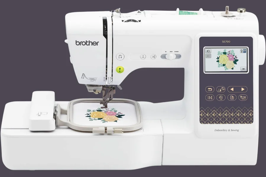 Brother embroidery machines widely support PES files
