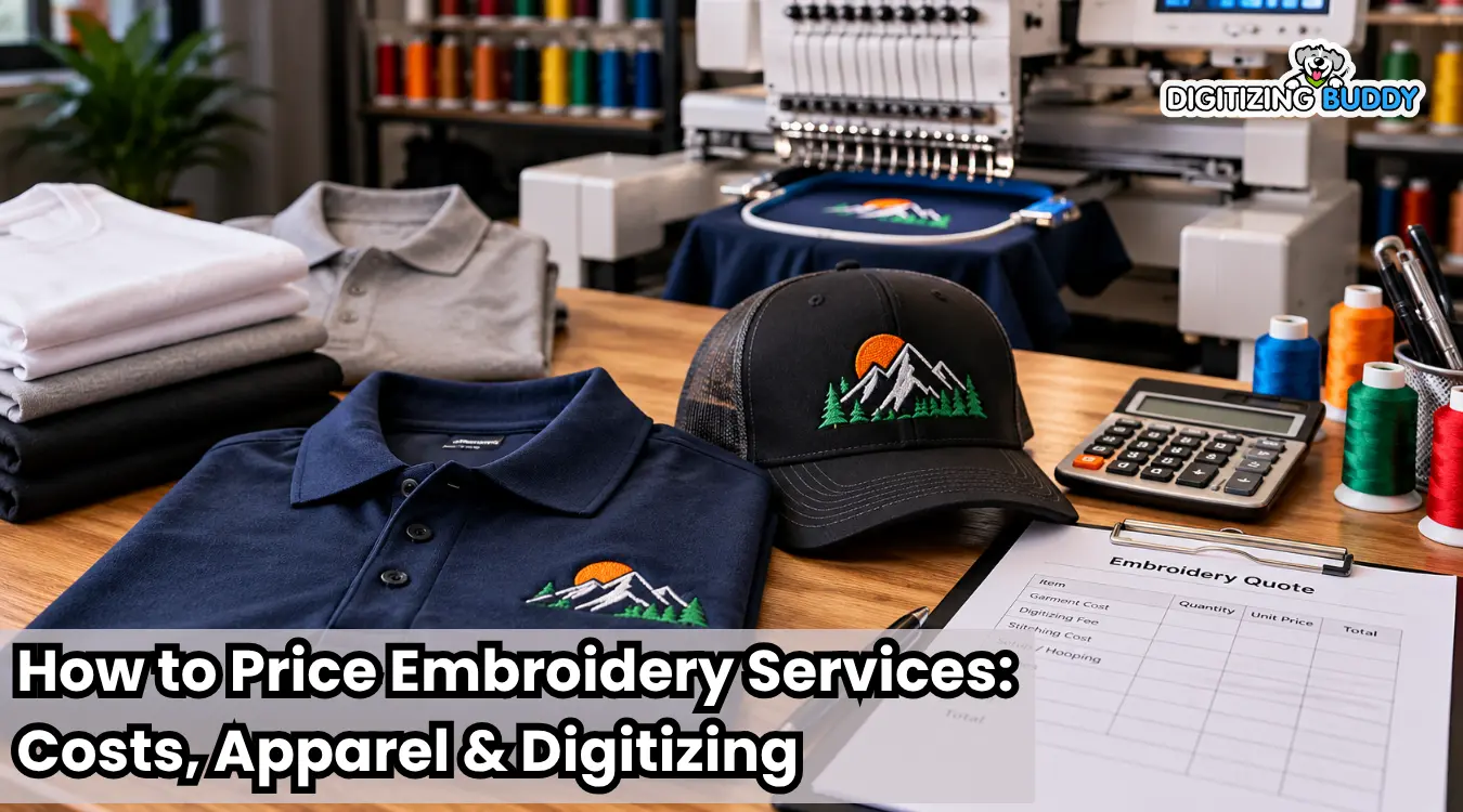 How to Price Embroidery Services: Costs, Apparel & Digitizing