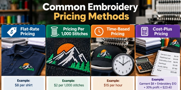 Pricing methods for embroidery
